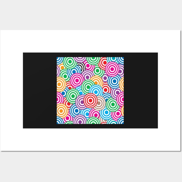 Multi-Color Multi-Circles Wall Art by Schadow-Studio